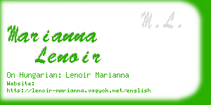 marianna lenoir business card